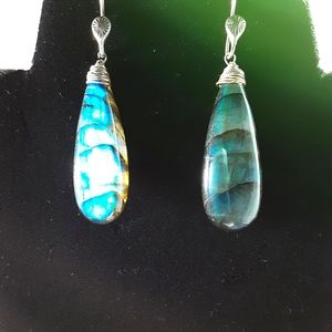 Labradorite Teardrop Earring